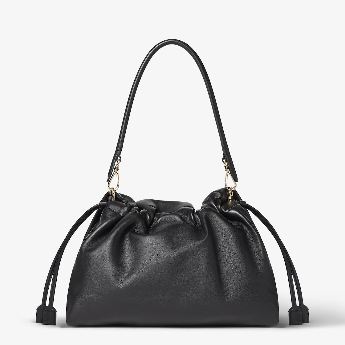 FENDI Mamma Baguette Large Black nappa leather bag - Image 3